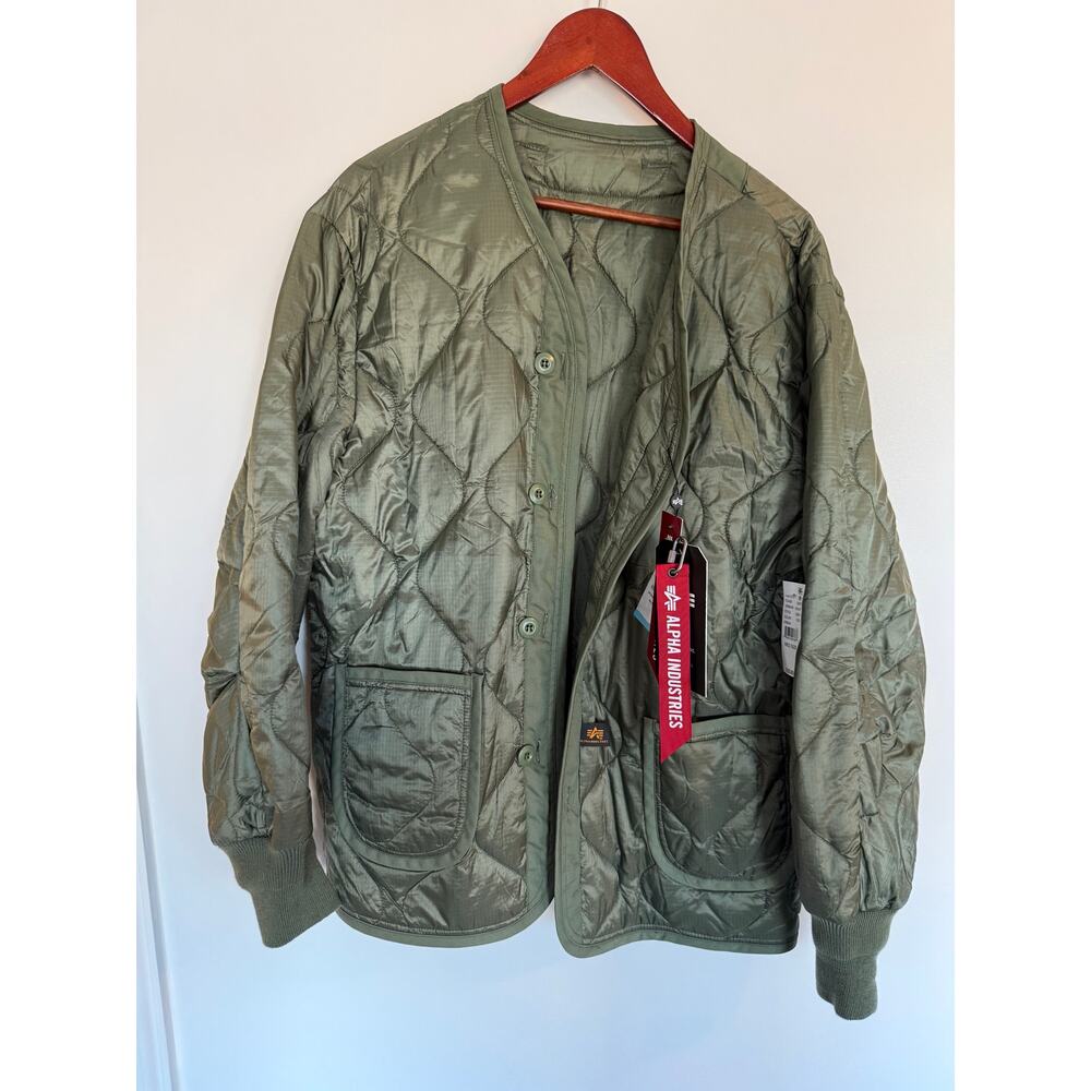Alpha Industries ALS 92 Heritage Liner Jacket - Green Medium Brand New